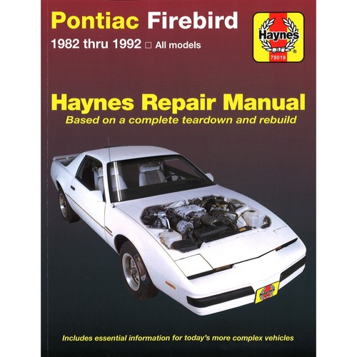 Pontiac firebird 1982 1992 usa - 1982-1992,